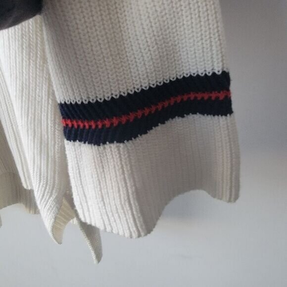 Cabi womens Faye Lace Bell Sleeve V-Neck White Sweater size S ivy league - Picture 5 of 8